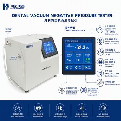 歯科真空負圧試験器 歯科吸管システム試験機器用真空計機 高精度 -94kPa