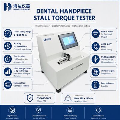 Dental Handpiece Stall Torque Tester Torque Measurement Machine for Dental Turbine QC Testing Equipment High Precision 0.0005 Nm