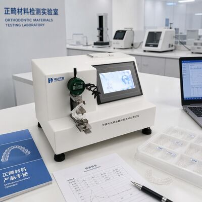歯科アライナー 固定力テスト 清潔なアライナー 試験機械 機器 矯正力計 0.001N 解像度精度