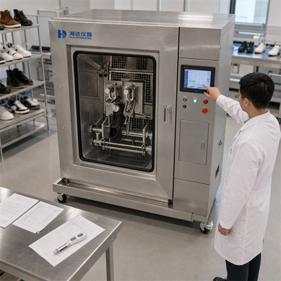 HAIDA Whole Shoe and Sole Flex Freezing Tester Low Temperature Flexing Testing Machine GB ISO 20344 Standard Equipment